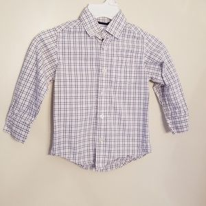 Gymboree check button down dress shirt w/ pocket
